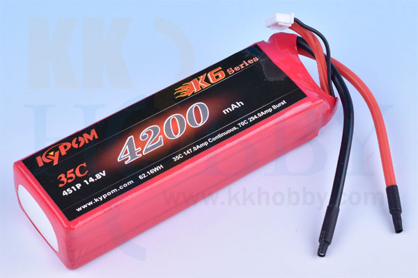 リポバッテリー KYPOM K6 14.8V 4200mA 35C-70C