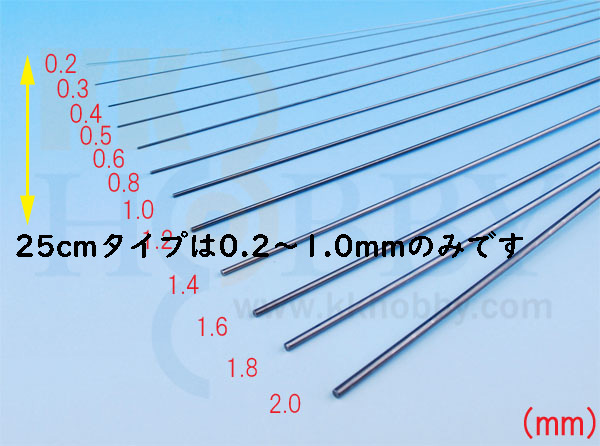 ピアノ線25cm