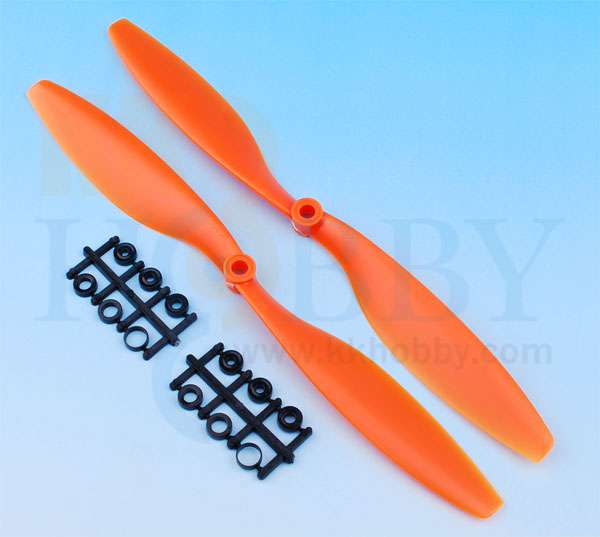 GENFAN　プロペラ1045（正・逆ピッチセット）：オレンジ