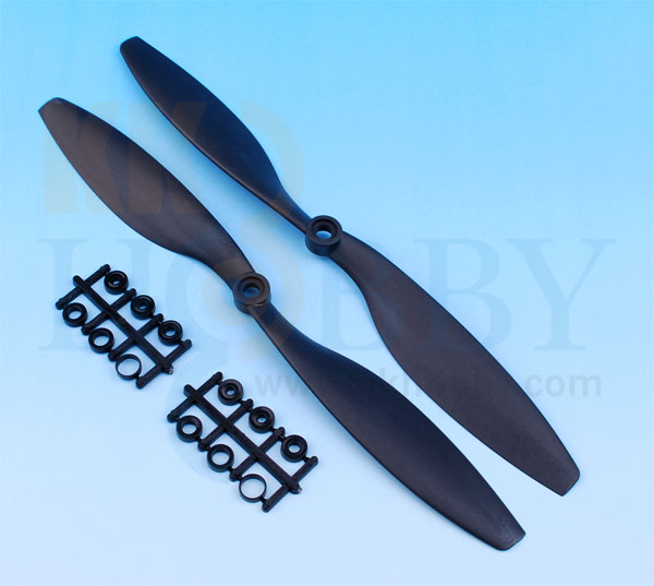 GENFAN　カーボン入りプロペラ8045（正・逆ピッチセット）：ブラック