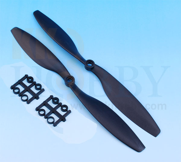 GENFAN　カーボン入りプロペラ9047（正・逆ピッチセット）：ブラック