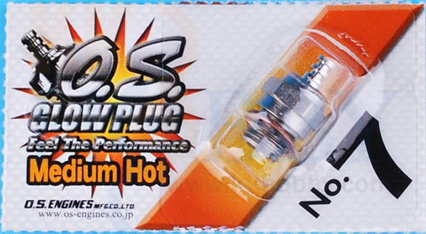 OSグロープラグ No.7 Medium Hot