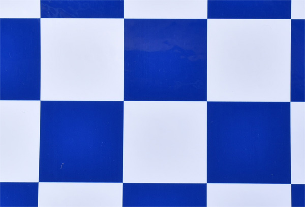 ＫＫフィルム　チェッカー（ホワイト+ブルー）