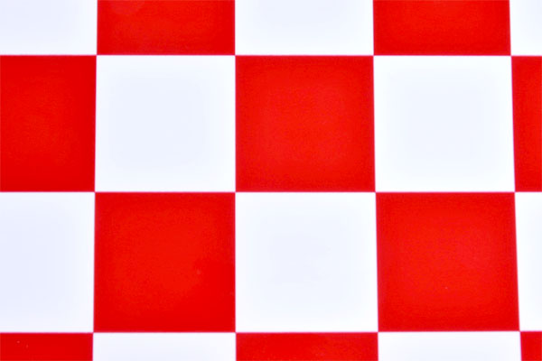 ＫＫフィルム　チェッカー（ホワイト+レッド）