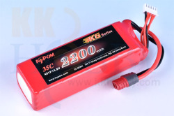 KK HOBBY】 バランス充電端子付 リポバッテリー KYPOM K6 14.8V 2200mA 