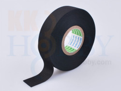 ニット- アセテート布粘着テープ No.5 黒 （19mm x 20m）