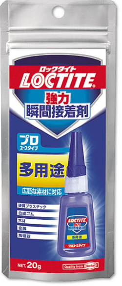 KK HOBBY 】 ロックタイト プロユース多用途 中粘度 瞬間接着剤