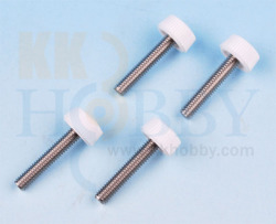 ポリカーボネード+ステンレスつまみねじ（M4x20mm）  ４個入