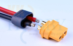 プロテクトキャップ付きXT60コネクター(メス：イエロー)