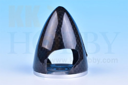 カーボンアルミバックプレートスピナー　直径1.75インチ（45mm）