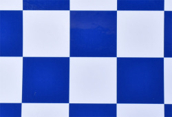 ＫＫフィルム　チェッカー（ホワイト+ブルー）