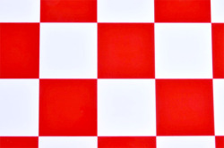 ＫＫフィルム　チェッカー（ホワイト+レッド）