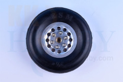 ラバーアルミハブホイール 3.5インチ（90mm）