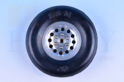 KK HOBBY 】 ラバーアルミハブホイール 4.5インチ（114mm
