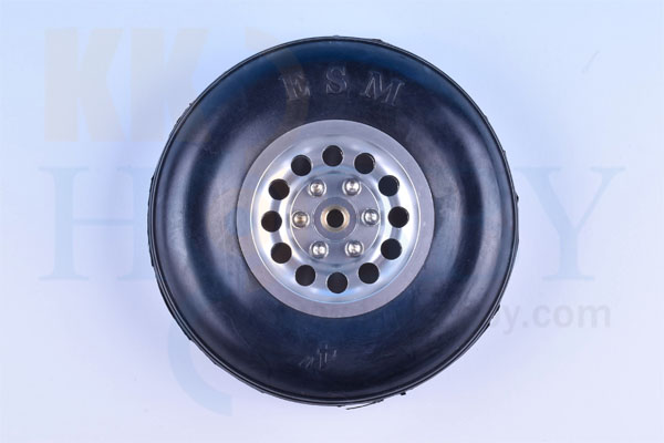 ラバーアルミハブホイール 4インチ（106mm）