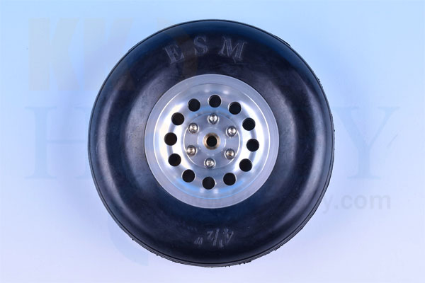 ラバーアルミハブホイール 4.5インチ（114mm）