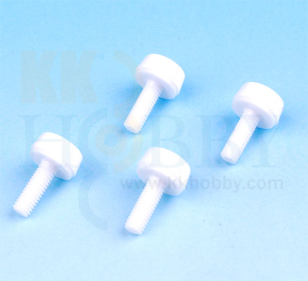 オールポリカーボネードつまみねじ（M4x12mm）  ４個入