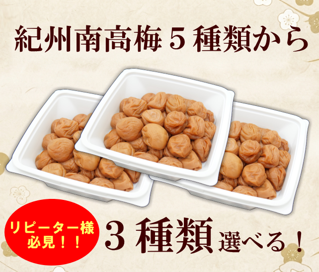 【まとめ買い応援キャンペーン・送料無料】紀州南高梅700ｇ×3箱