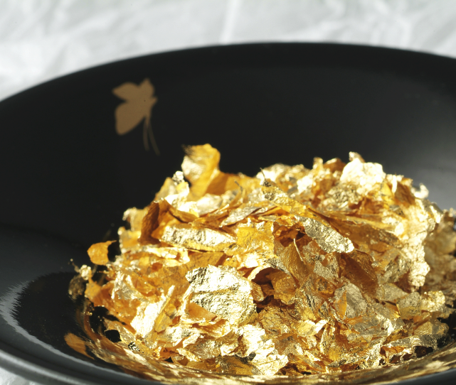食用　金箔 楽天市場】食用金箔 金粉 業務用 箔の華 0.1g / 0.5g / 1g 食用