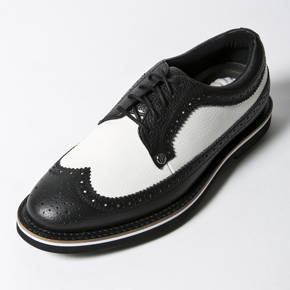 (PRICE DOWN) G/FORE MEN'S Golf Shoes WINGTIP BLACK & WHITE