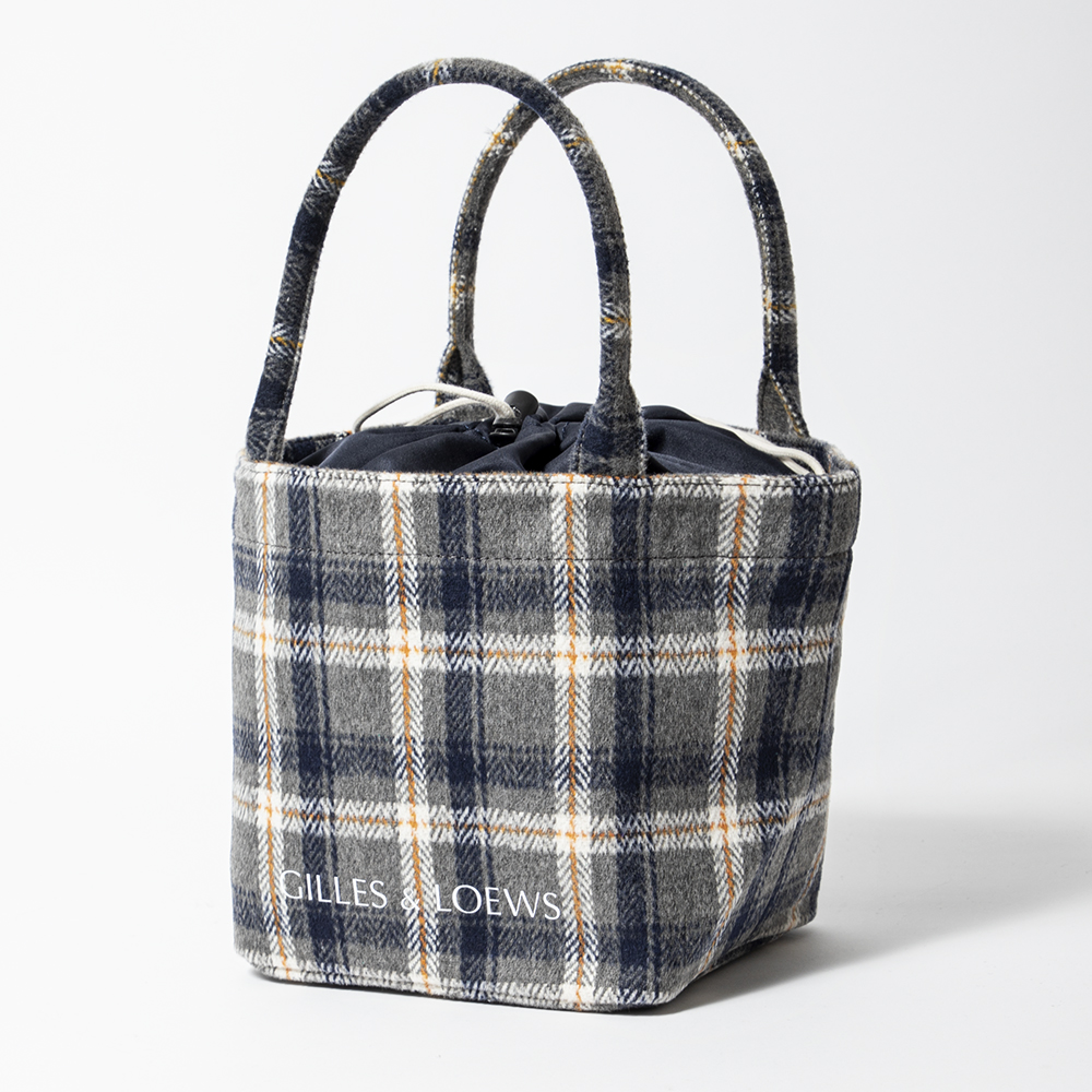 GILLES & LOEWS Cart Bag Check Grey