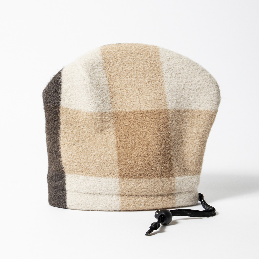 GILLES & LOEWS Iron Cover Check Ivory/Beige