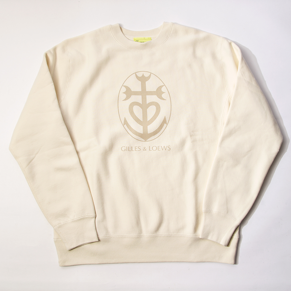 GILLES & LOEWS Sweat Crew Ivory GILLES & LOEWS