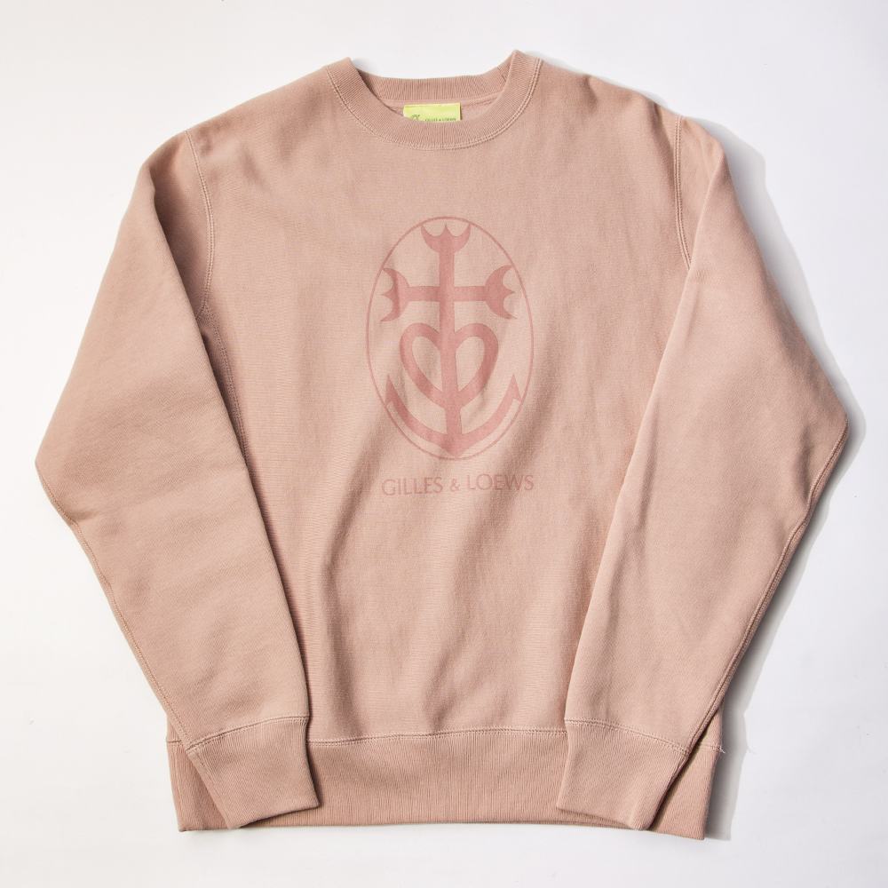 GILLES & LOEWS Sweat Crew Mauve Pink GILLES & LOEWS