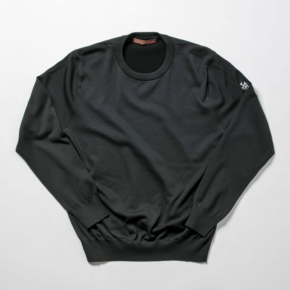 GILLES & LOEWS Unisex Crew Sweater Black