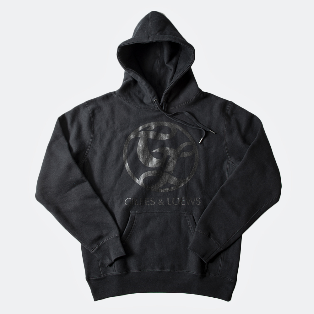 GILLES & LOEWS Sweat Hoodie Black GL Circle