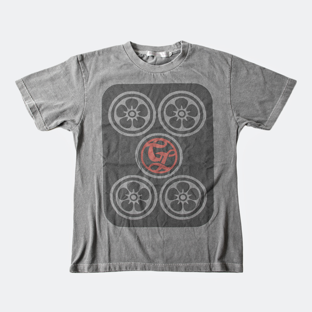 GILLES & LOEWS T-shirt Mahjong Pepper Grey