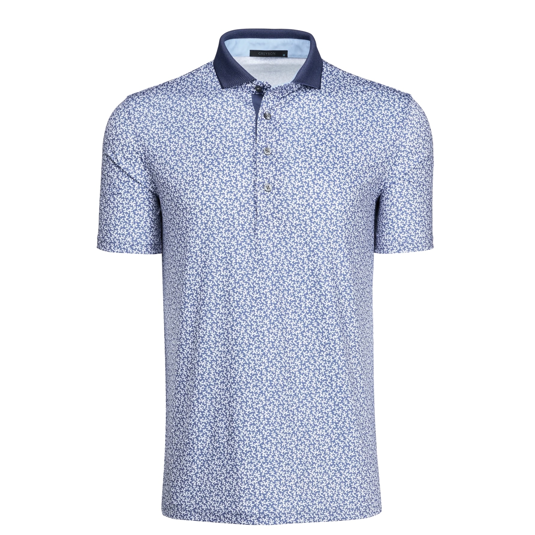 GREYSON Men's Polo 男性用半袖ポロ Coral Dreams Falcon ブルー