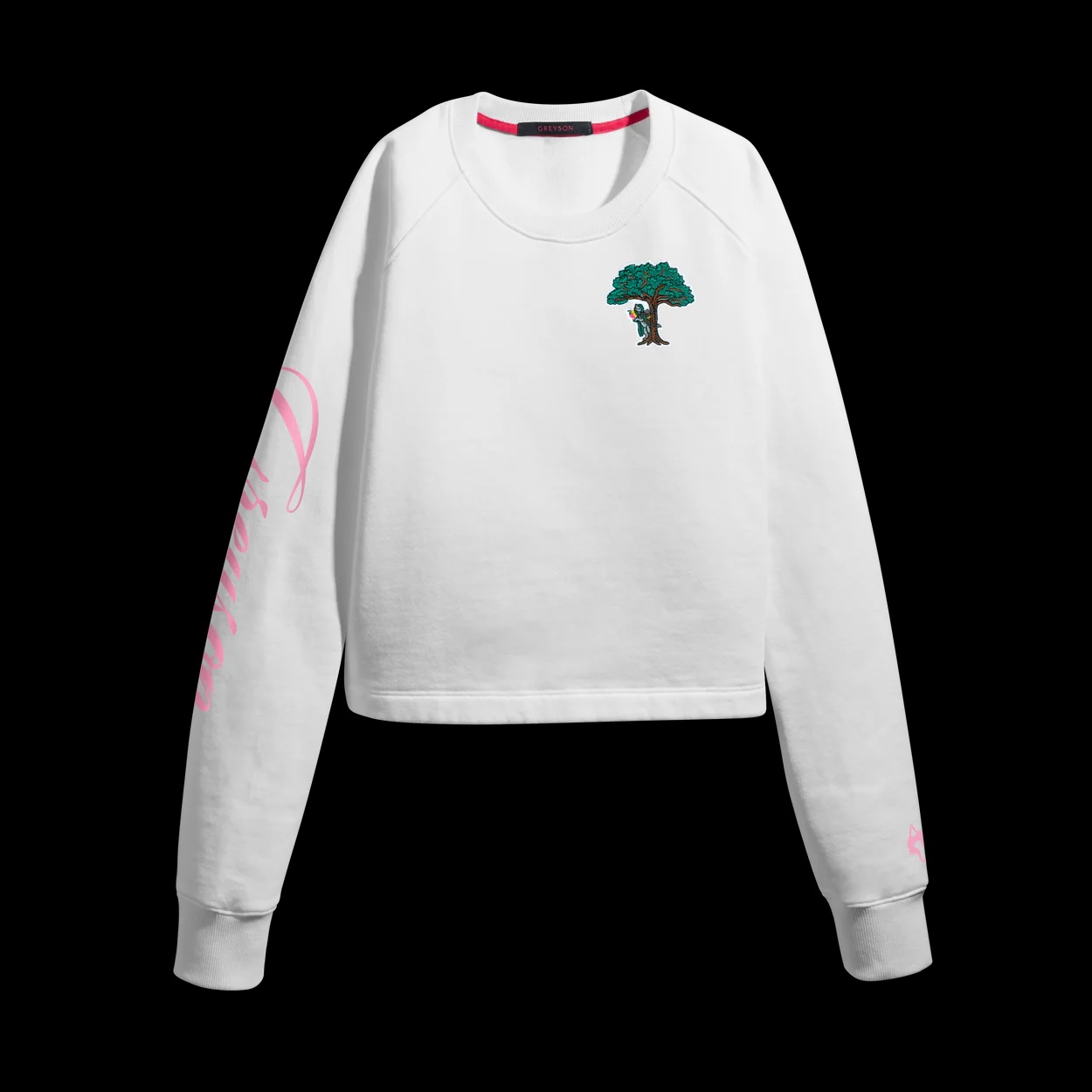 GREYSON Women's Cropped Aspen Crewneck スウェットシャツ Garden of Thieves Arctic ホワイト