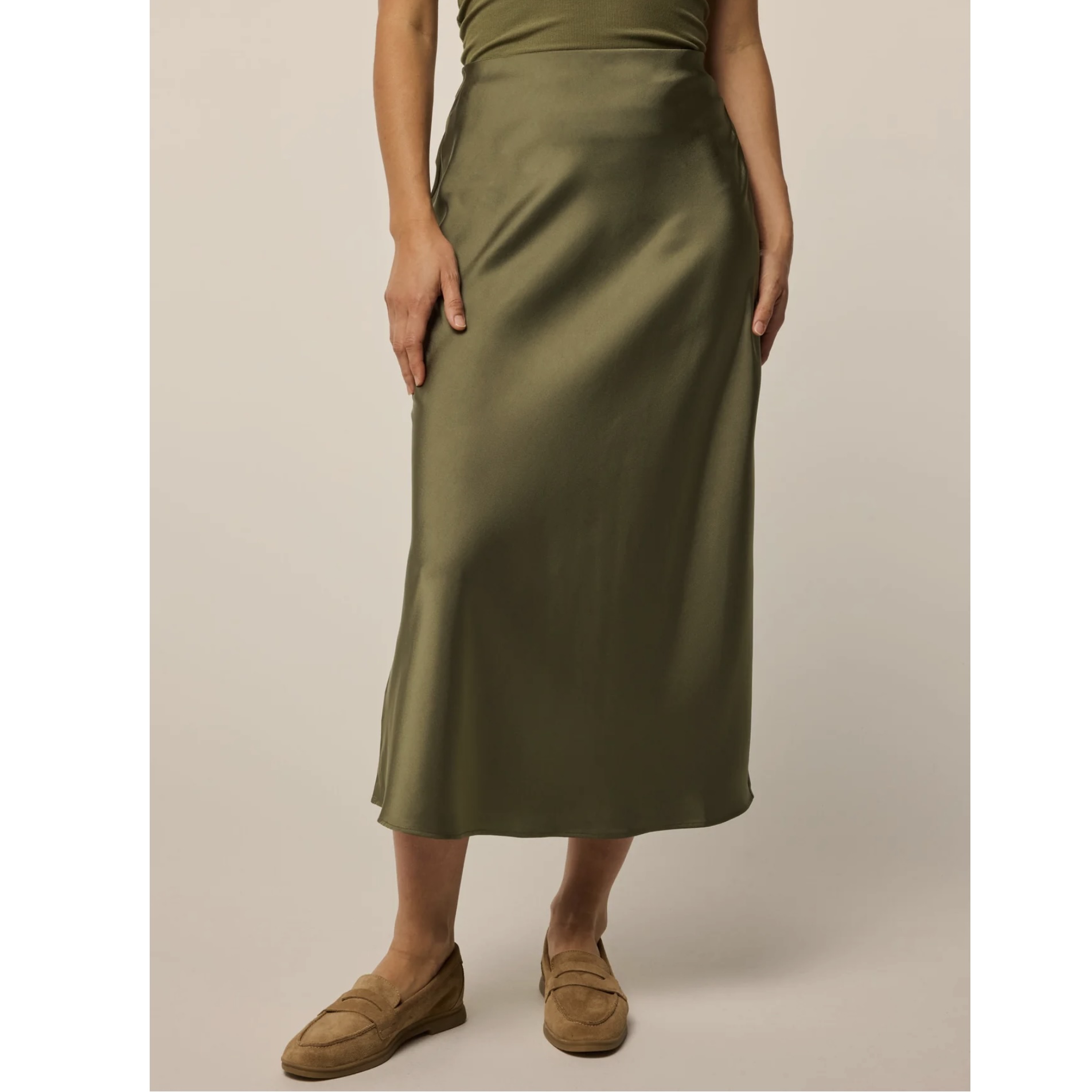 GREYSON Women's Eris Midi Skirt スカート Camp オリーブ
