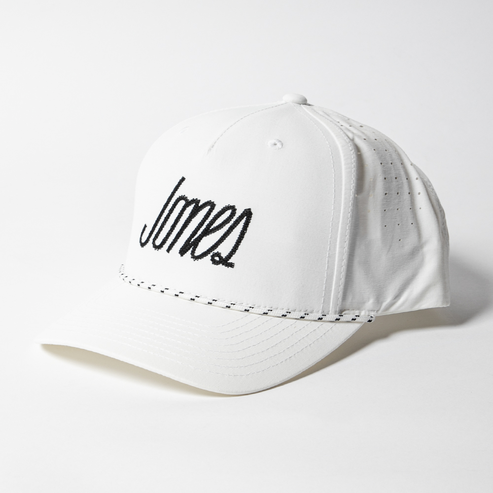 JONES CAP Chain Rope Punching White
