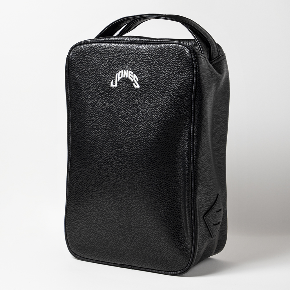 JONES クラシック シューズケース All Black メンズ用 耐久性PVC素材
