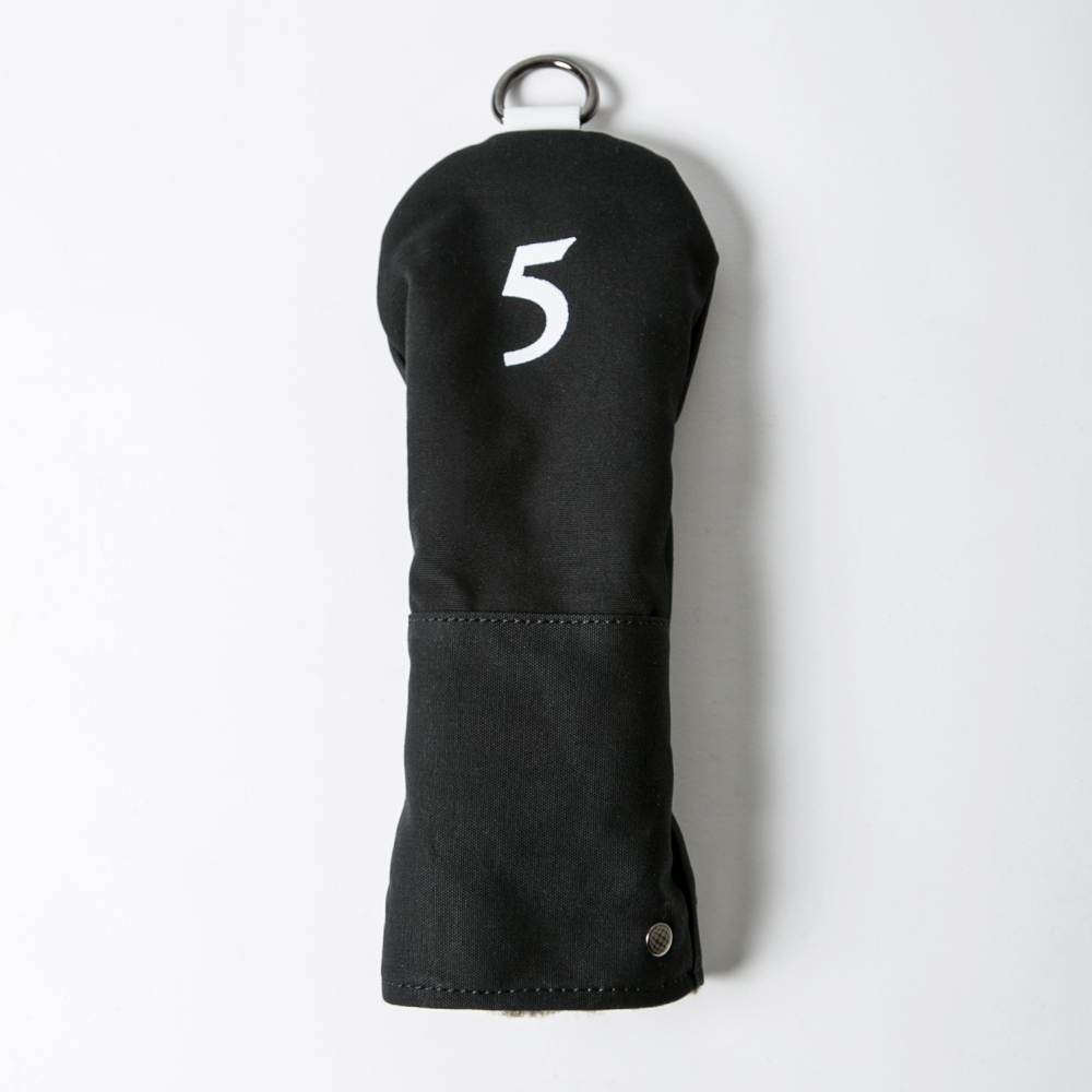 Knee Deep Fairway Wood Cover 5 Cotton Canvas Black
