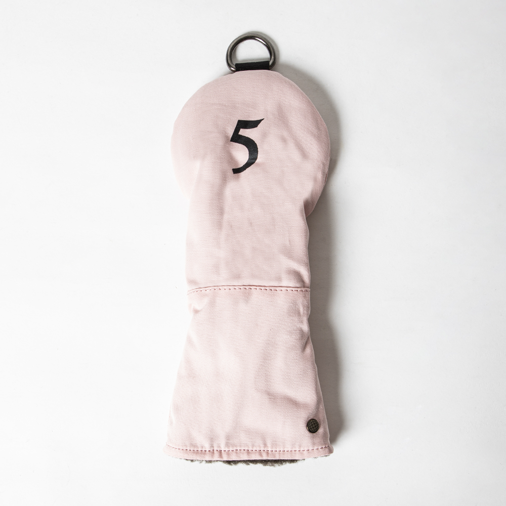 Knee Deep Fairway Wood Cover 5 Cotton Canvas Pink