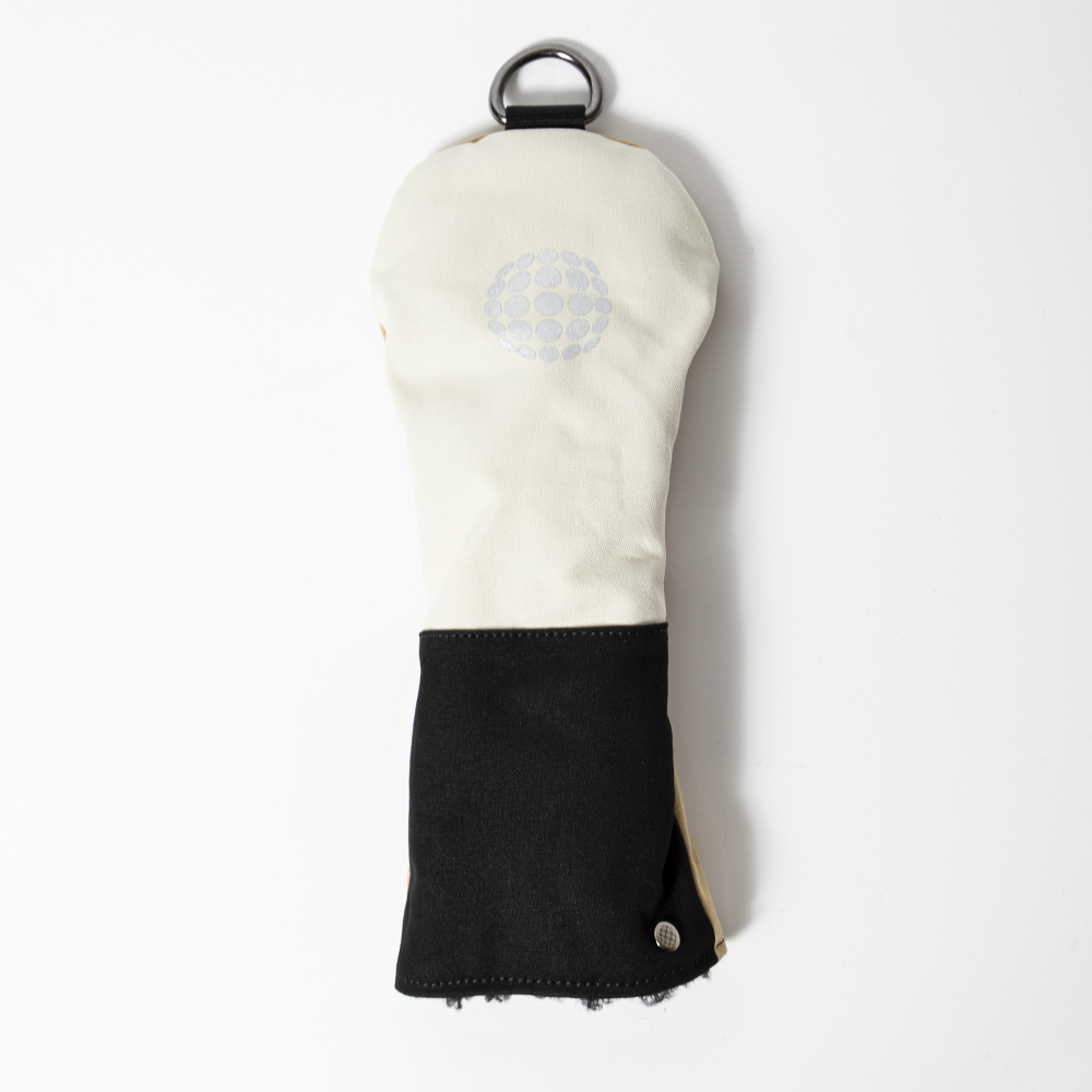 Knee Deep Fairway Wood Cover Ball Cotton Canvas Ivory/Black/Beige