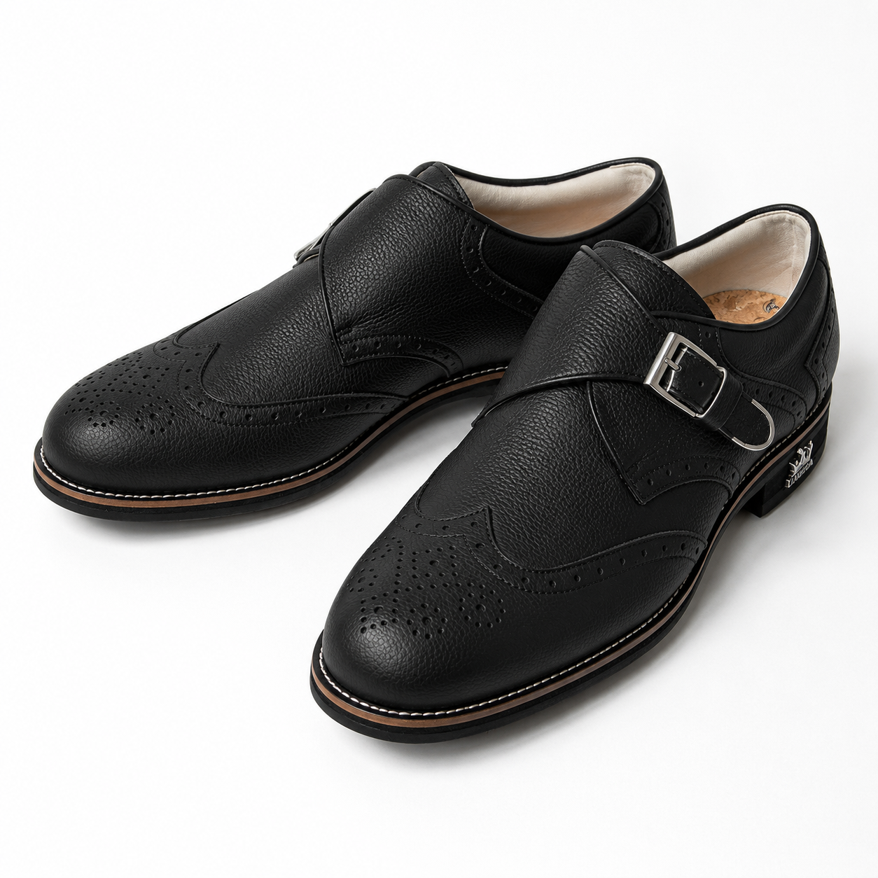 LAMBDA ラムダ Men's メンズ Dijon ディジョン Monk Strap モンクストラップ Black ブラック