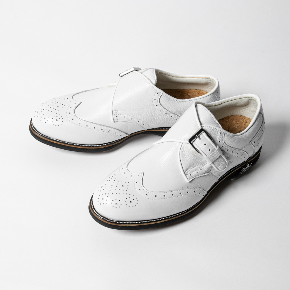 LAMBDA Women's Dijon Monk Strap White