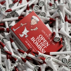 3 PUTT ROUND Tee Match Box  ティー Red レッド