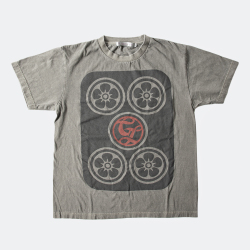GILLES & LOEWS T-shirt Mahjong Charcoal Grey