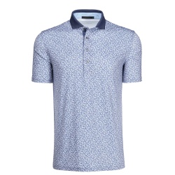 GREYSON Men's Polo 男性用半袖ポロ Coral Dreams Falcon ブルー