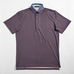 GREYSON Men's Feather Bone Polo Windflower