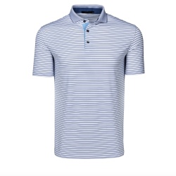 GREYSON Men's Polo 男性用半袖ポロ Winoka ストライプ Arctic ホワイト