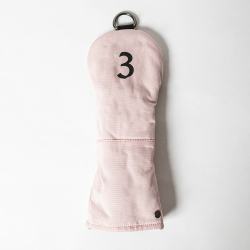 Knee Deep Fairway Wood Cover 3 Cotton Canvas Pink