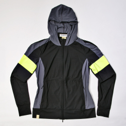 Monreal Rash Guard Hoodie Black / Yellow