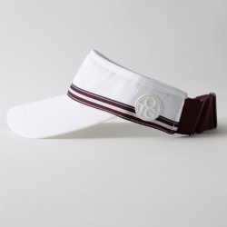 OTTGIPSA Sun Visor White/Burgundy Tape