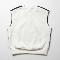 OTTGIPSA Women's Crew Vest Ivory/Navy